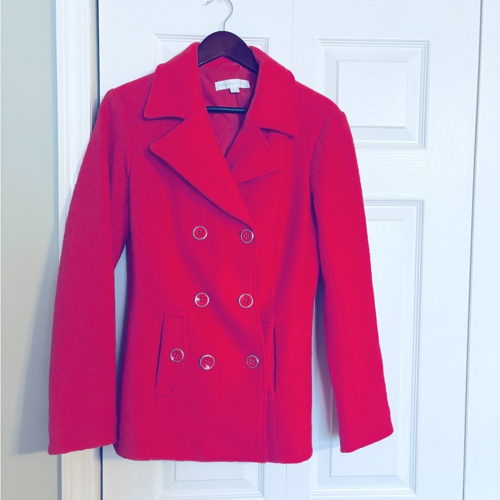 Raspberry pink New York & Company Pea Coat